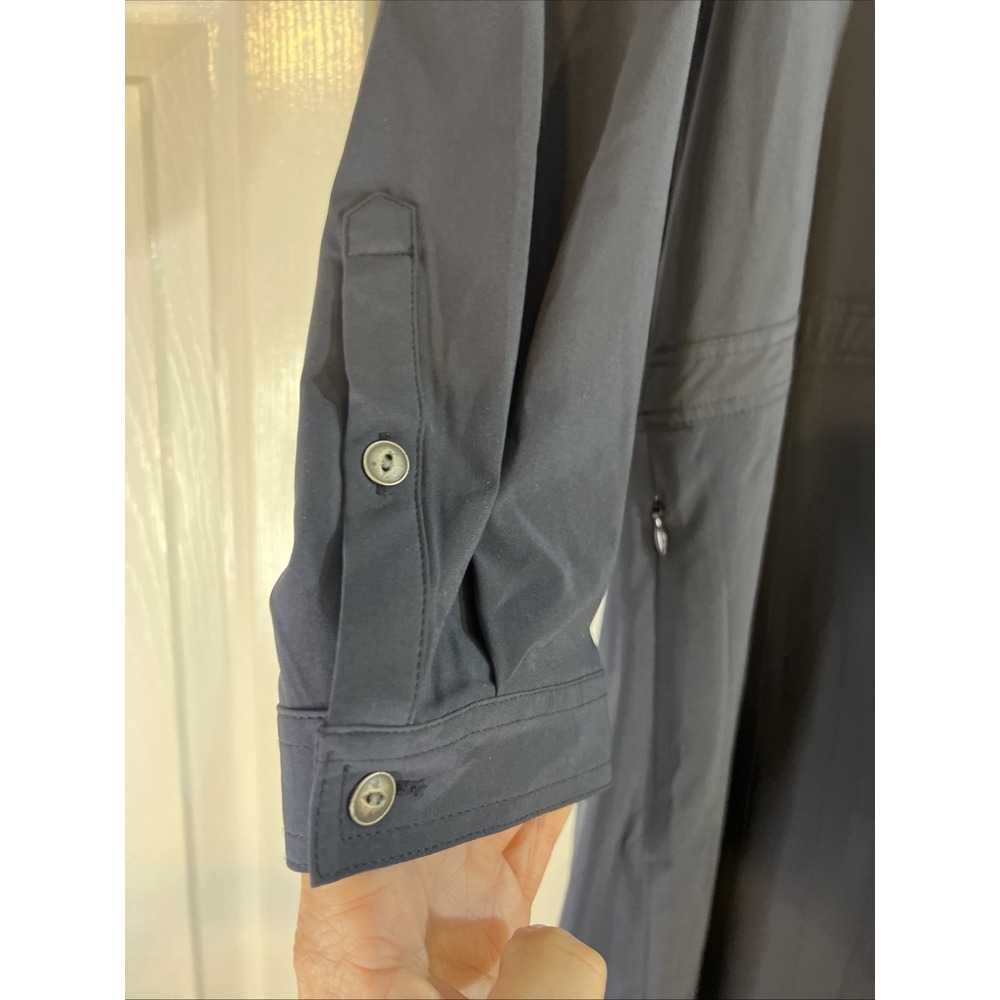 Orvis Navy Florence‎ Travel Dress NWT Size XL Long Sleeve Pack & Go Polygiene - Picture 7 of 13
